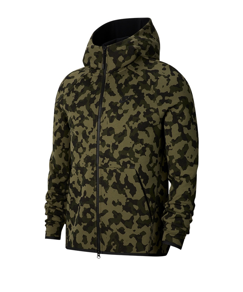 Identificeren Pat Geestelijk Nike Tech Fleece Camo Full Zip Hoody - Bruin