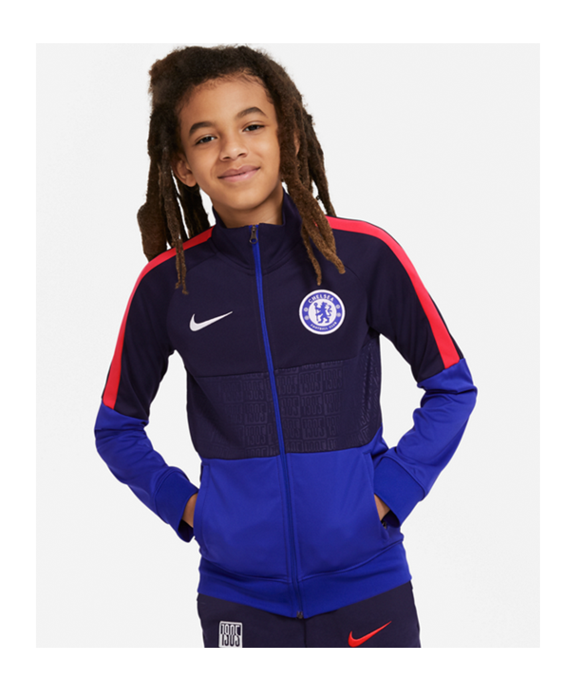 Nike Fc Chelsea London I96 Anthem Jacket Kids Cl White