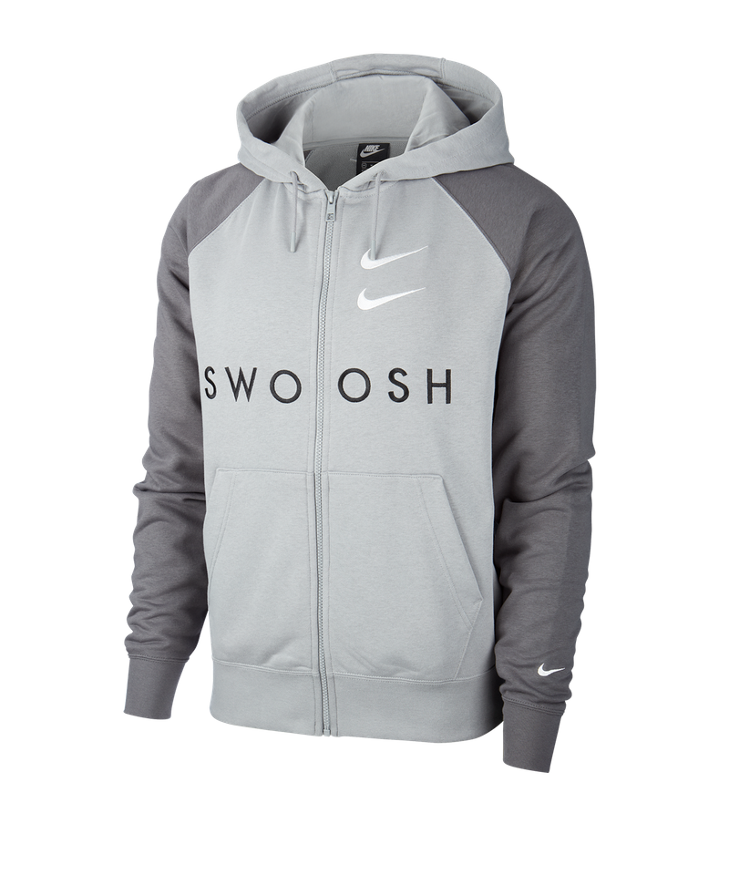 Conceder Registrarse mil millones Nike Swoosh French Terry Hoodie - Gray