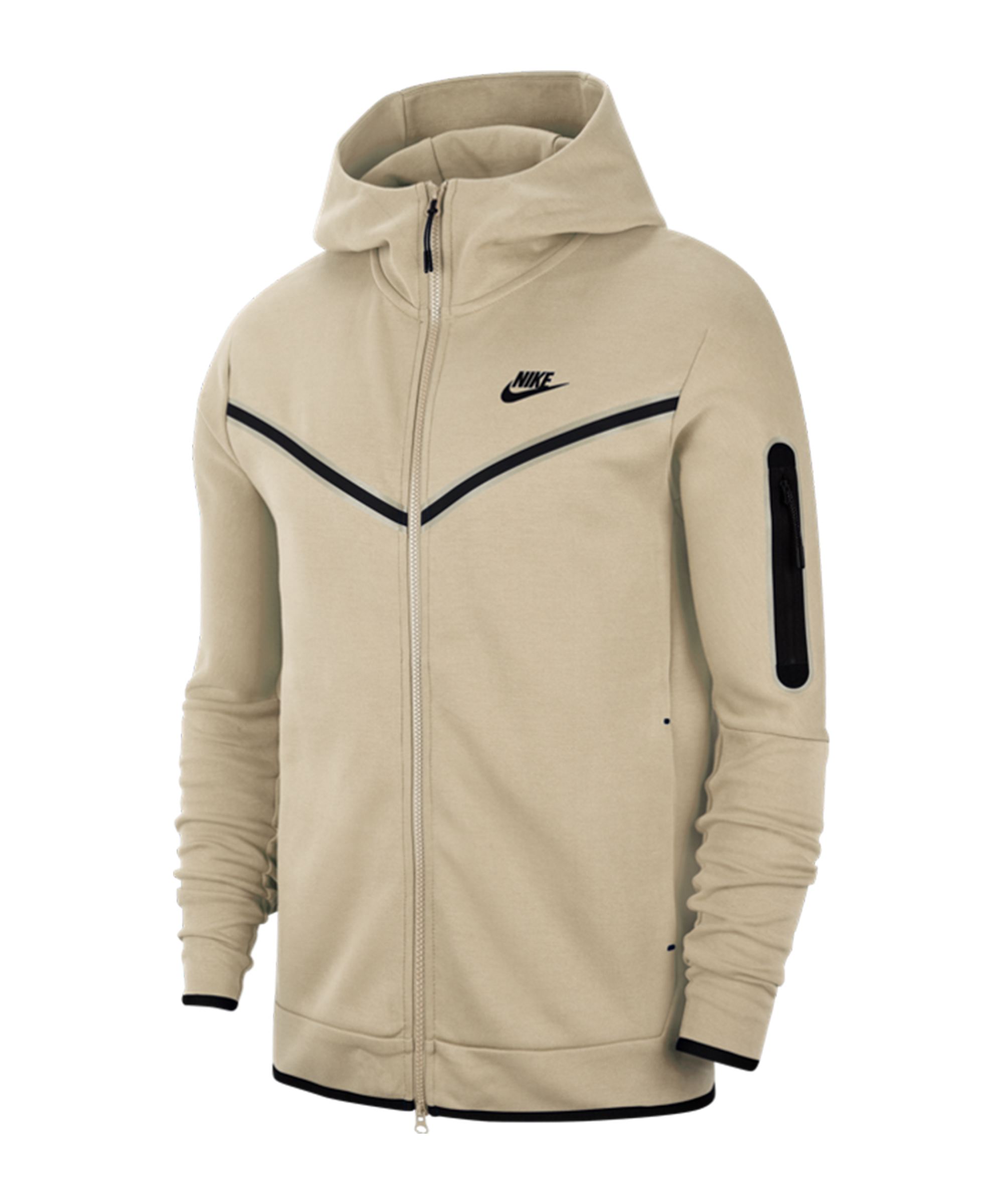 Verloren Verslijten scheerapparaat Nike Tech Fleece Full Zip Hoody - beige