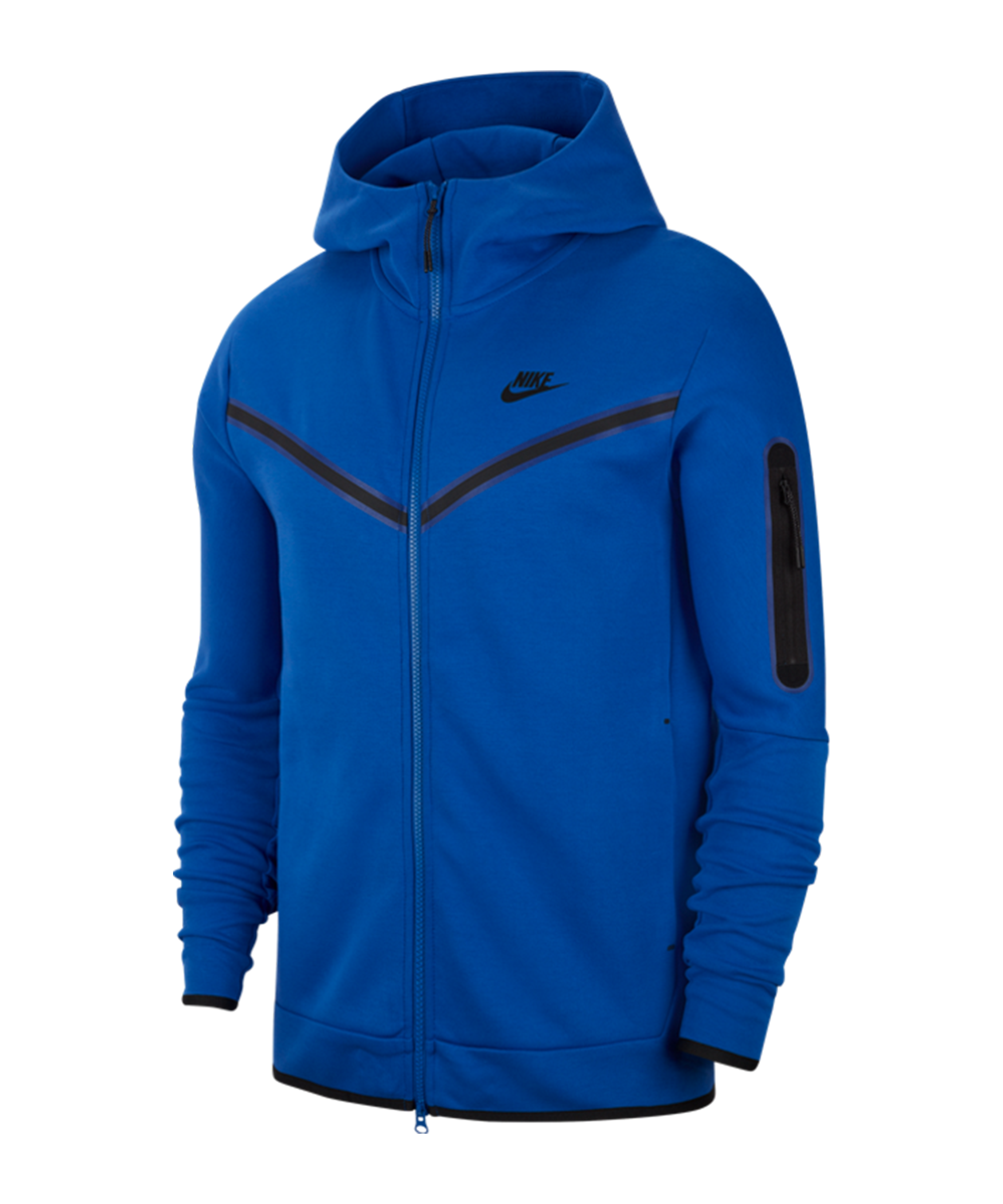 Knipoog Sanders Citroen Nike Tech Fleece Full Zip Hoody - Blauw