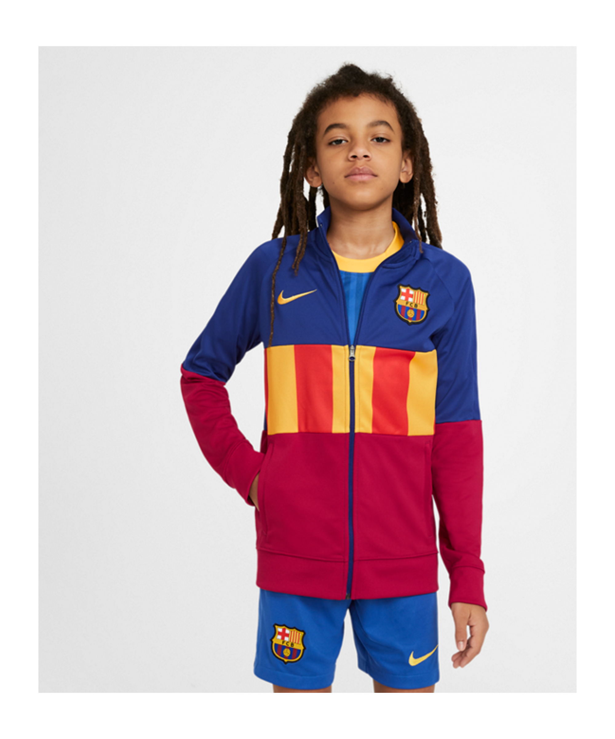 Industrieel Verkoper Bekentenis Nike FC Barcelona I96 Anthem Jacket Kids - Red