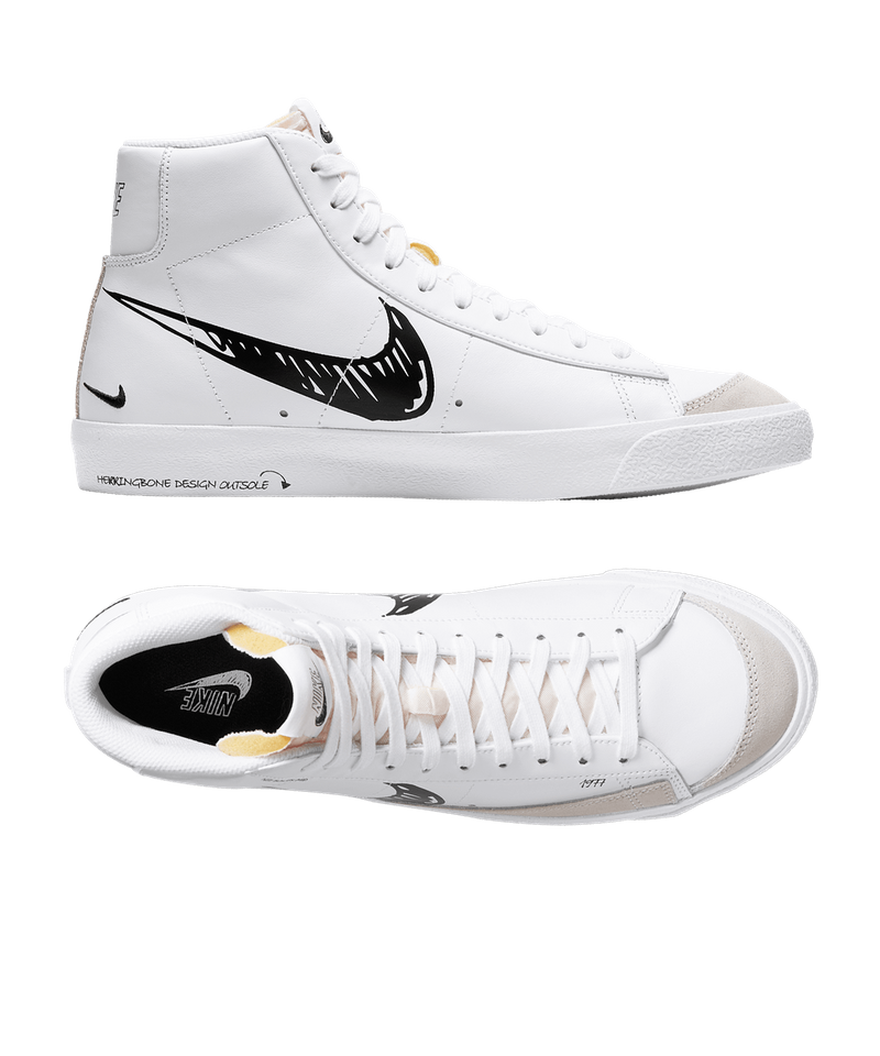Laboratory Least presume Nike Blazer Sketch Pack Mid 77 Vintage Sneaker - White
