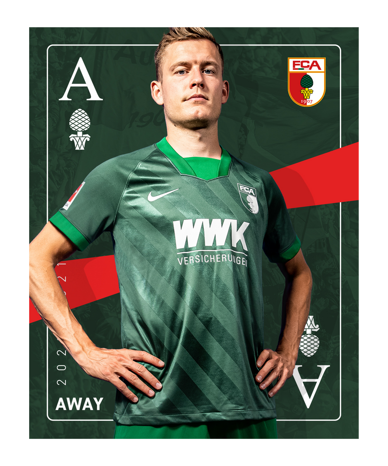 Nike Fc Augsburg Shirt Away 21 Green