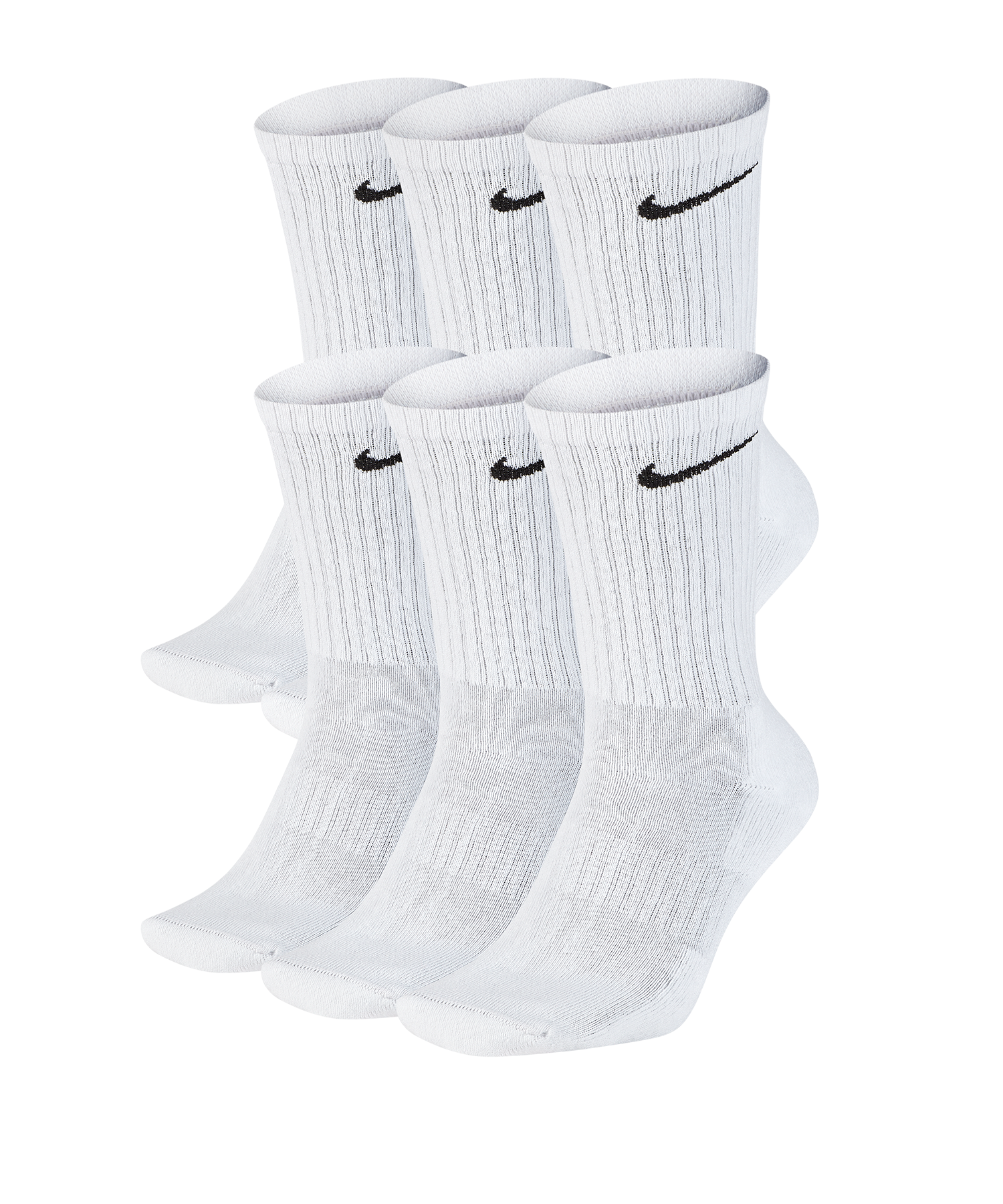 Nike Everyday Cushion Crew 6 Pack Socks Black