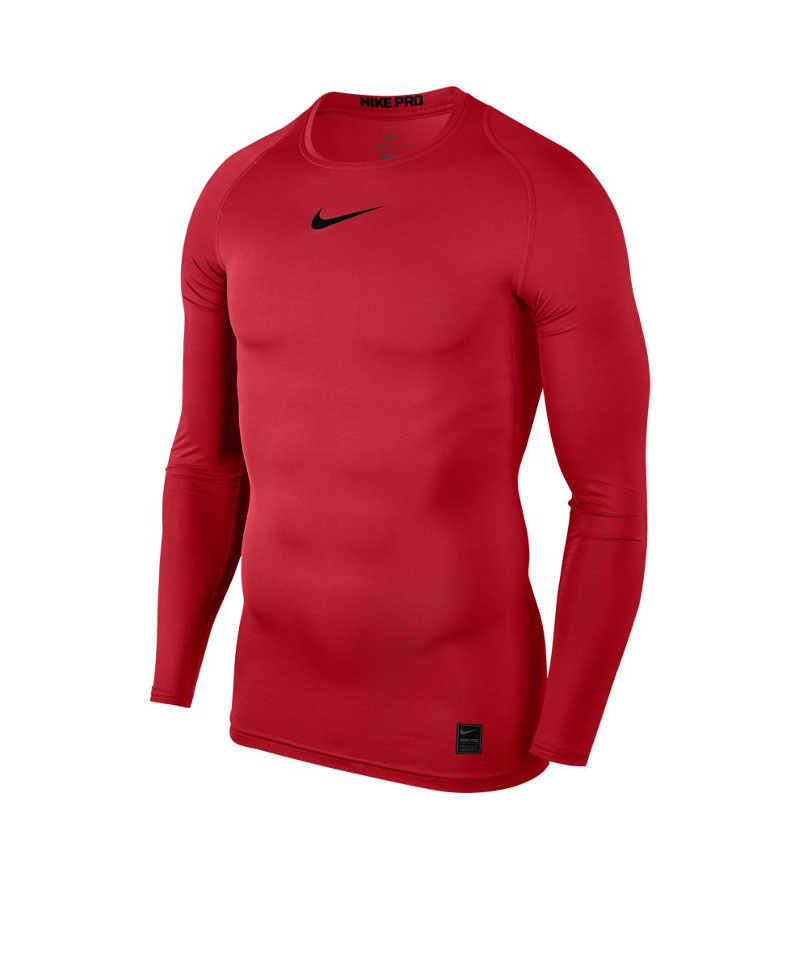 Nike Pro Compression LS Shirt - Red