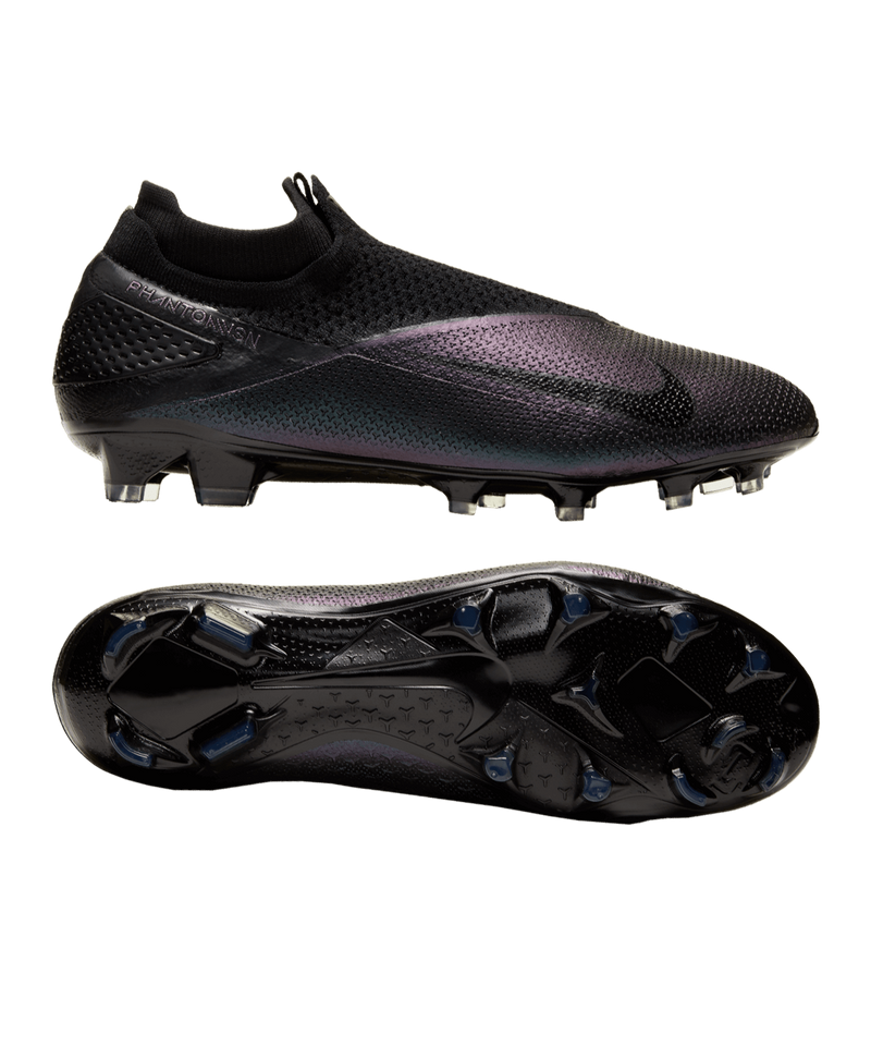 Nouveau Crampons Foot Nike Phantom Vision Elite DF FG Tout Noir