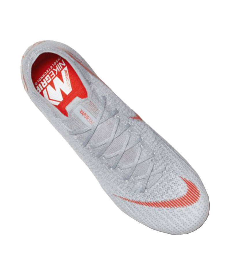 New Nike Mercurial Vapor XII Elite FG Cleats - Wolf Grey Red