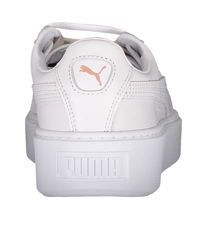 PUMA Basket Platform Metallic Sneaker Women - White