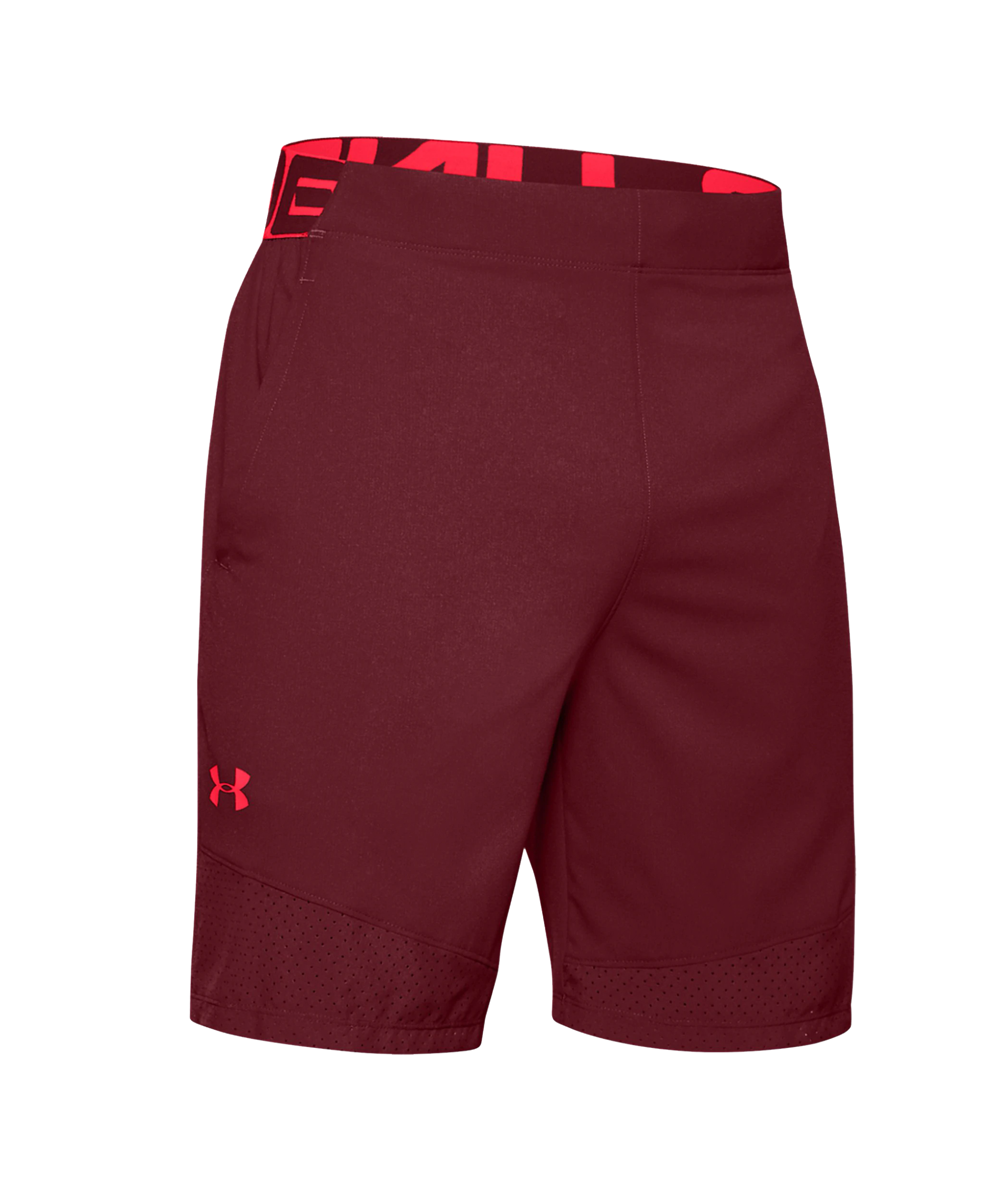 Under armour best sale red shorts