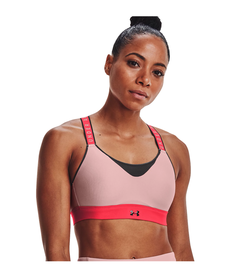 Red Under Armour Womens UA Infinity High Sports Bra - Get The Label