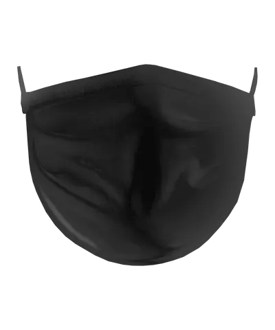 11teamsports Mundmaske blanko 100% Baumwolle Black