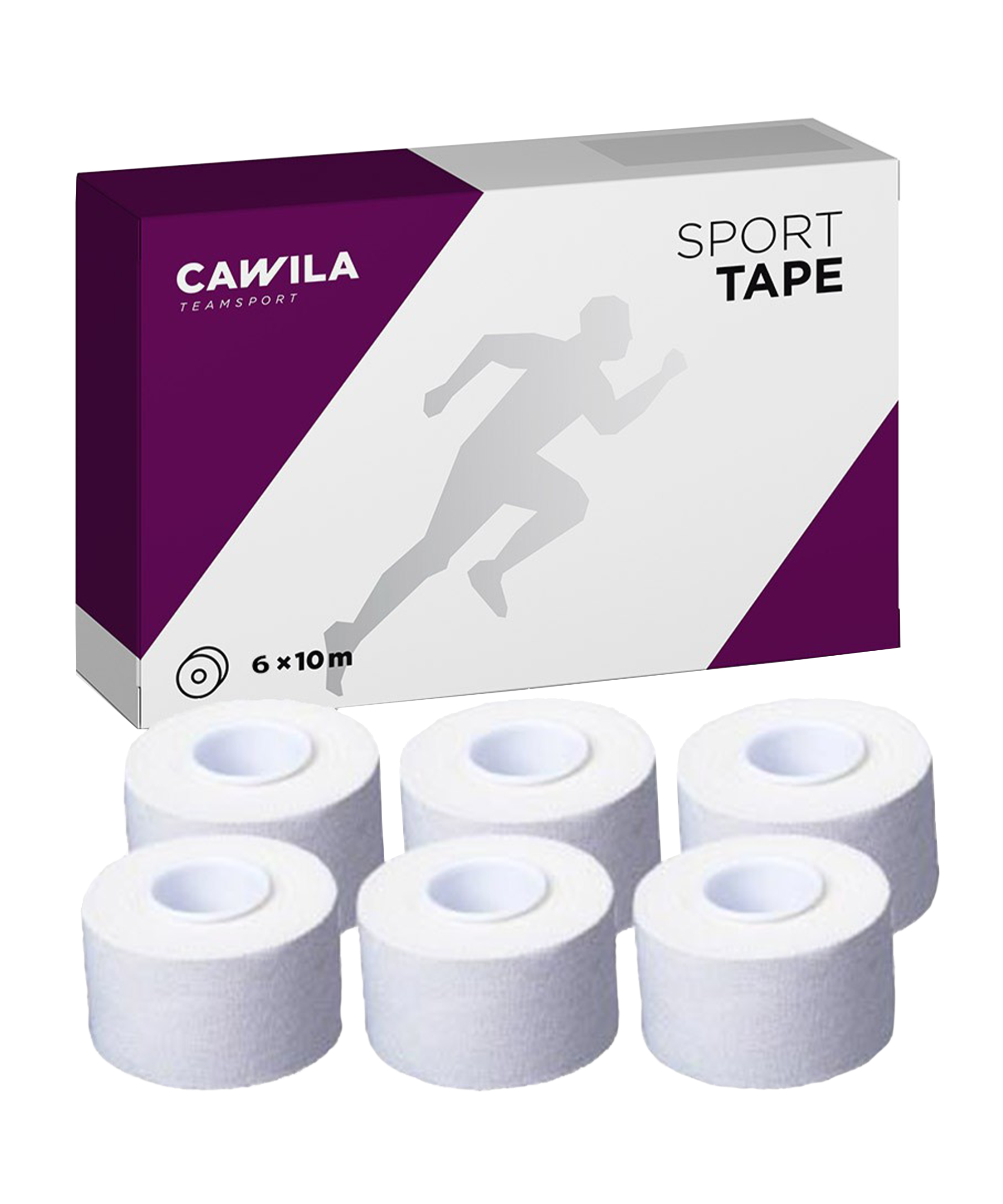 4 Rotoli Nastro Sportivo Bianco 3,8 Cm X 10 M – Bendaggio Funzionale In Cotone Per Calcio E Arrampicata