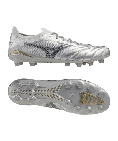 Mizuno Morelia Neo Beta Elite FG Platinum Silver