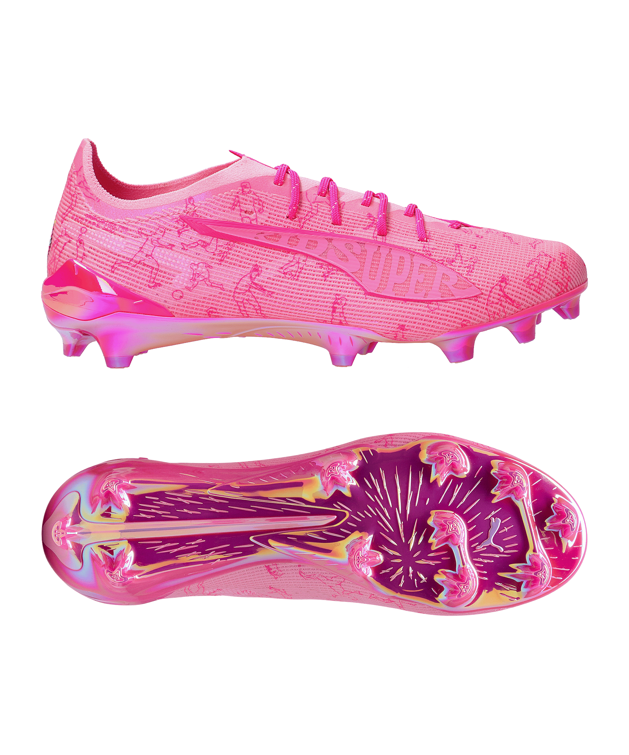PUMA ULTRA 5 Ultimate X Kidsuper FG - light pink