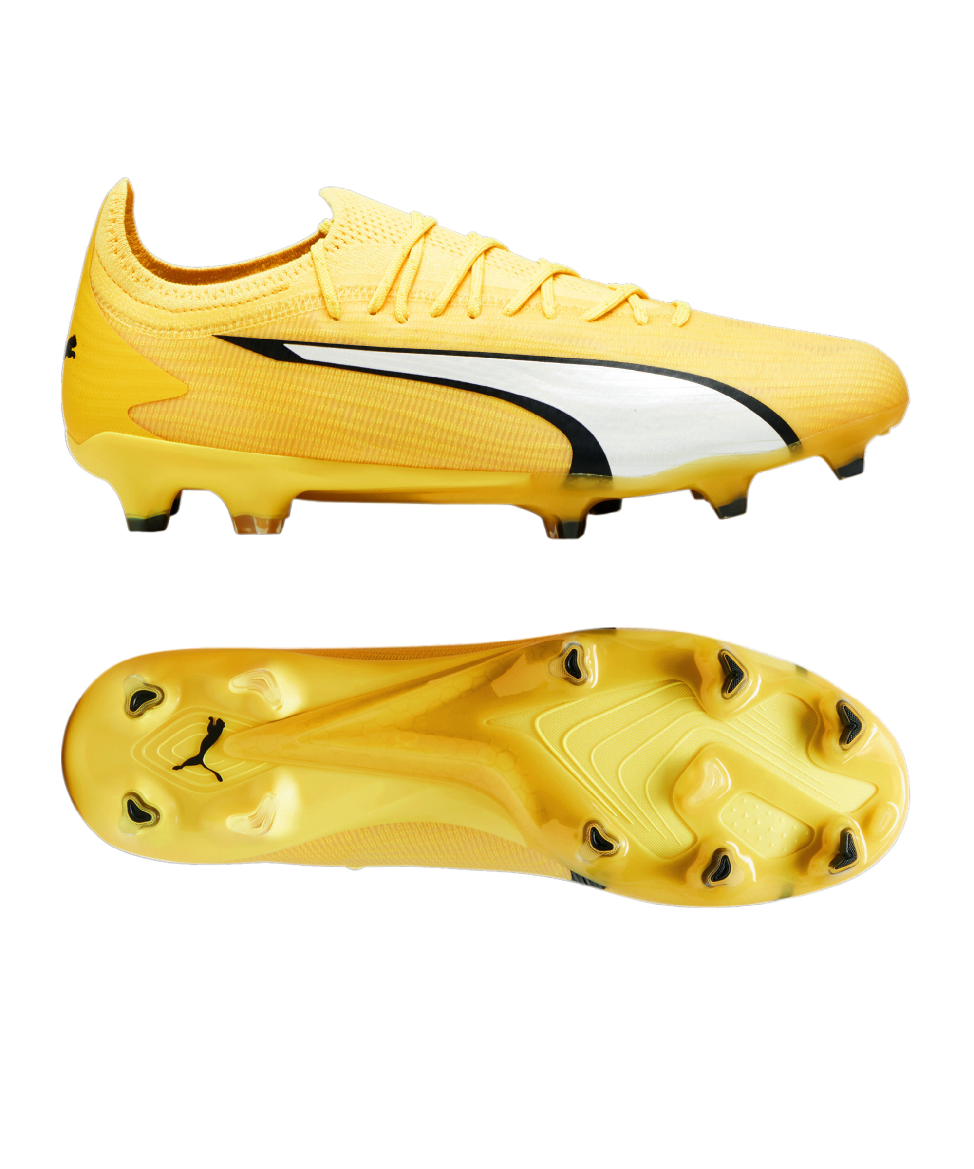 PUMA ウルトラアルティメット　AG/FG 26cm イエロー Puma Ultra Ultimate FG/AG - Yellow Blaze/Puma White/Puma