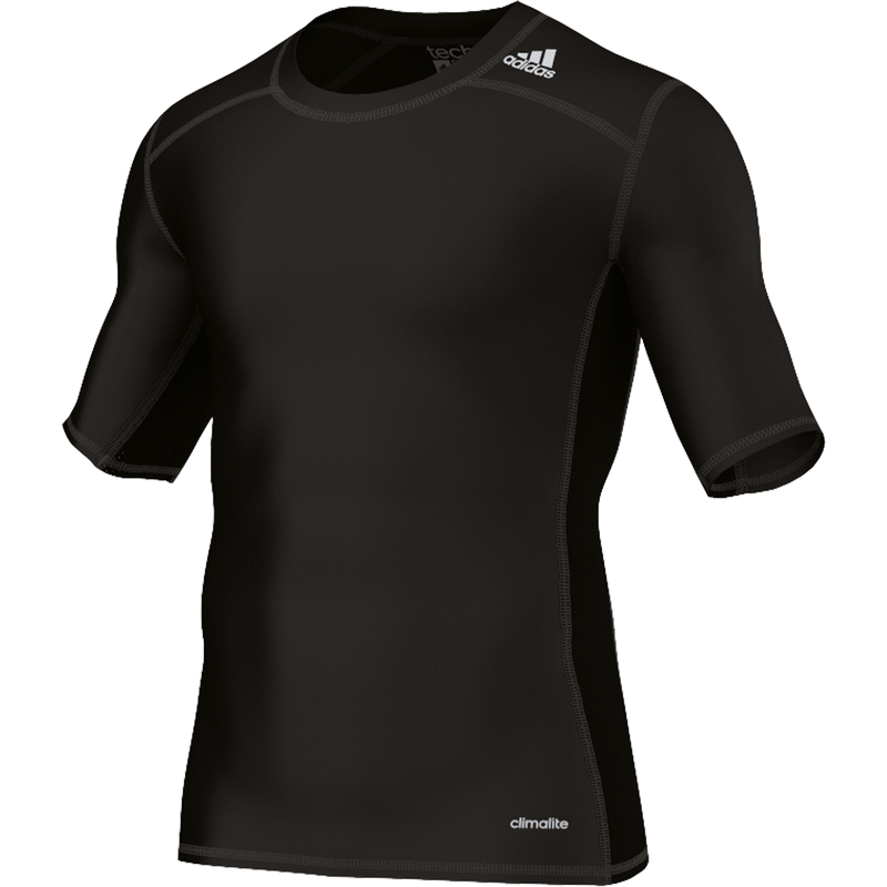 adidas Tech Fit Base Tee s s Black