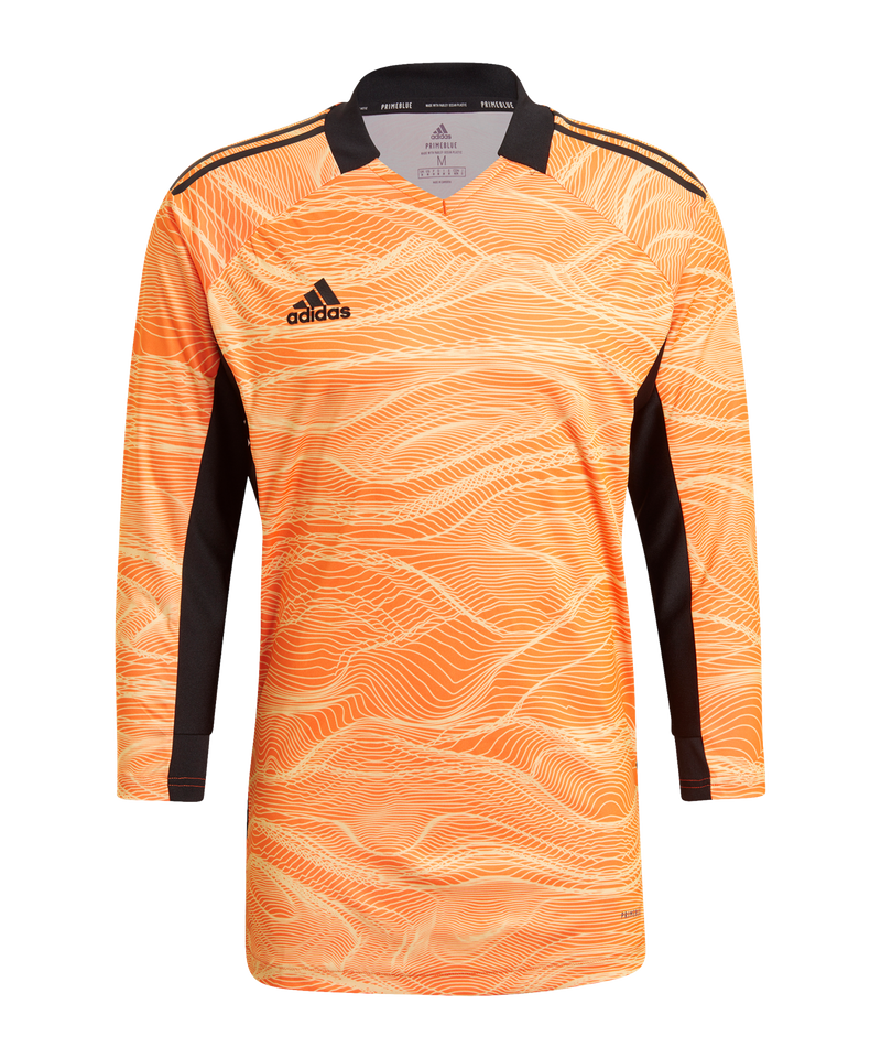 orange adidas football shirt