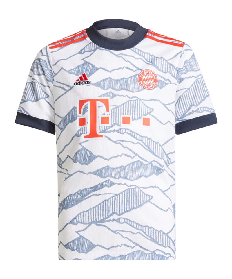 adidas FC Bayern München Shirt UCL 2021/2022 Kids - White