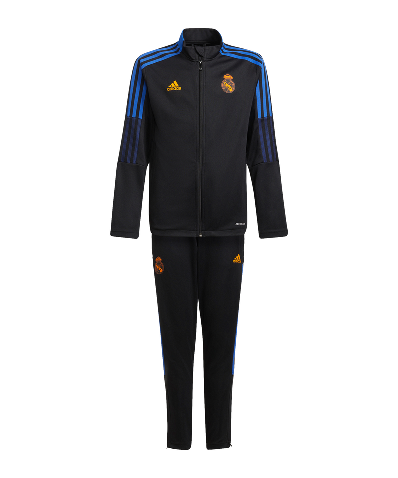 adidas Real Madrid Tracksuit Kids - Black