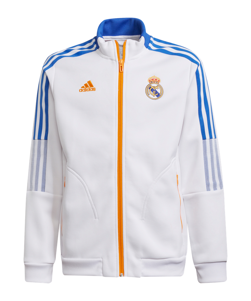 adidas Real Madrid Anthem Jacket Kids - White