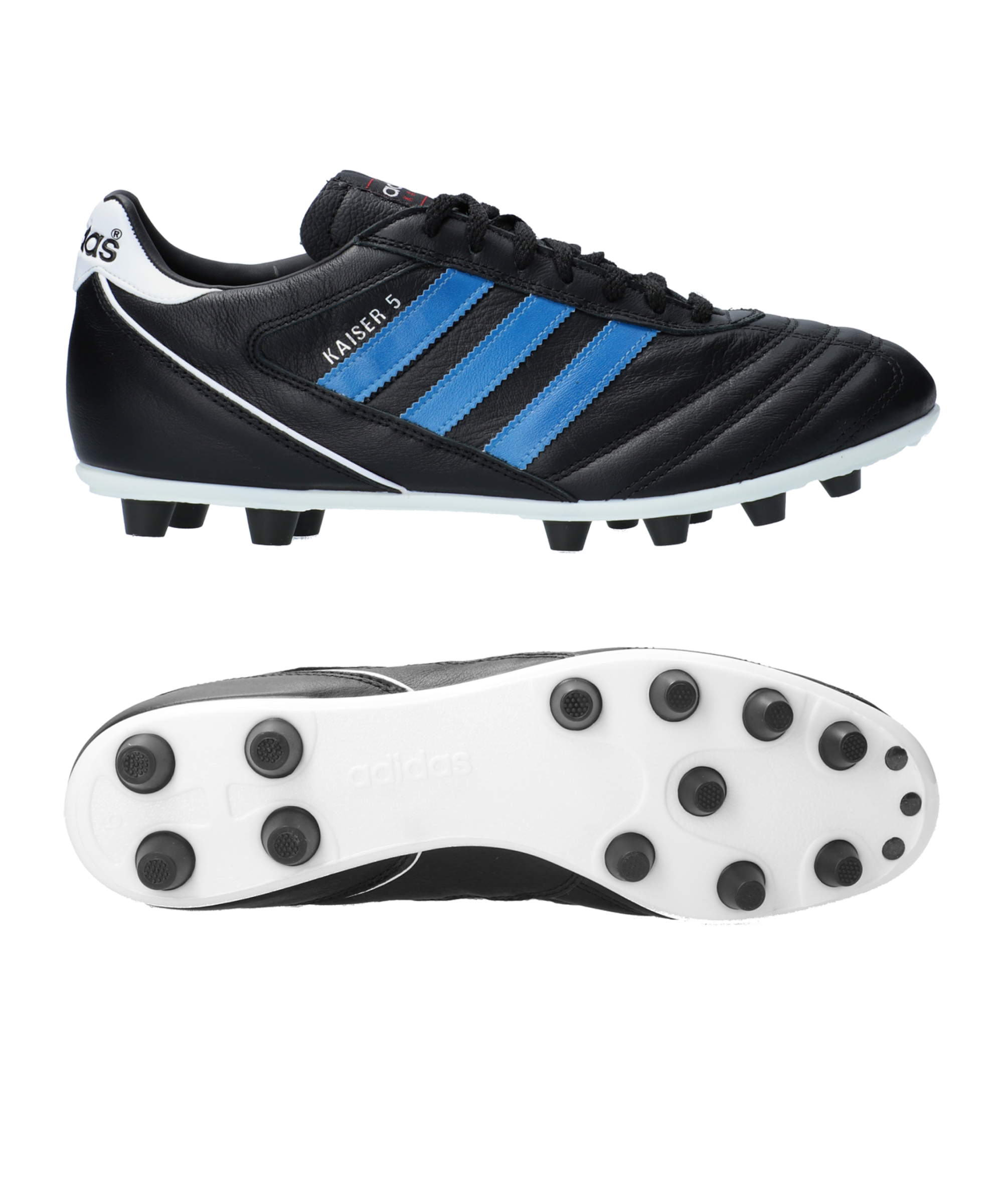 sin cable Leer Productos lácteos adidas Kaiser 5 Liga FG Blue Stripes - Black