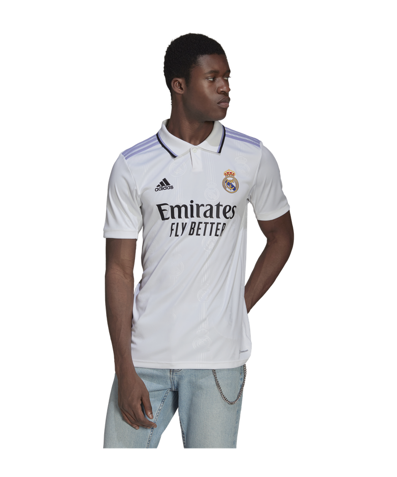 Adidas Real Madrid Home Authentic L/S Jersey 2023-2024 - L