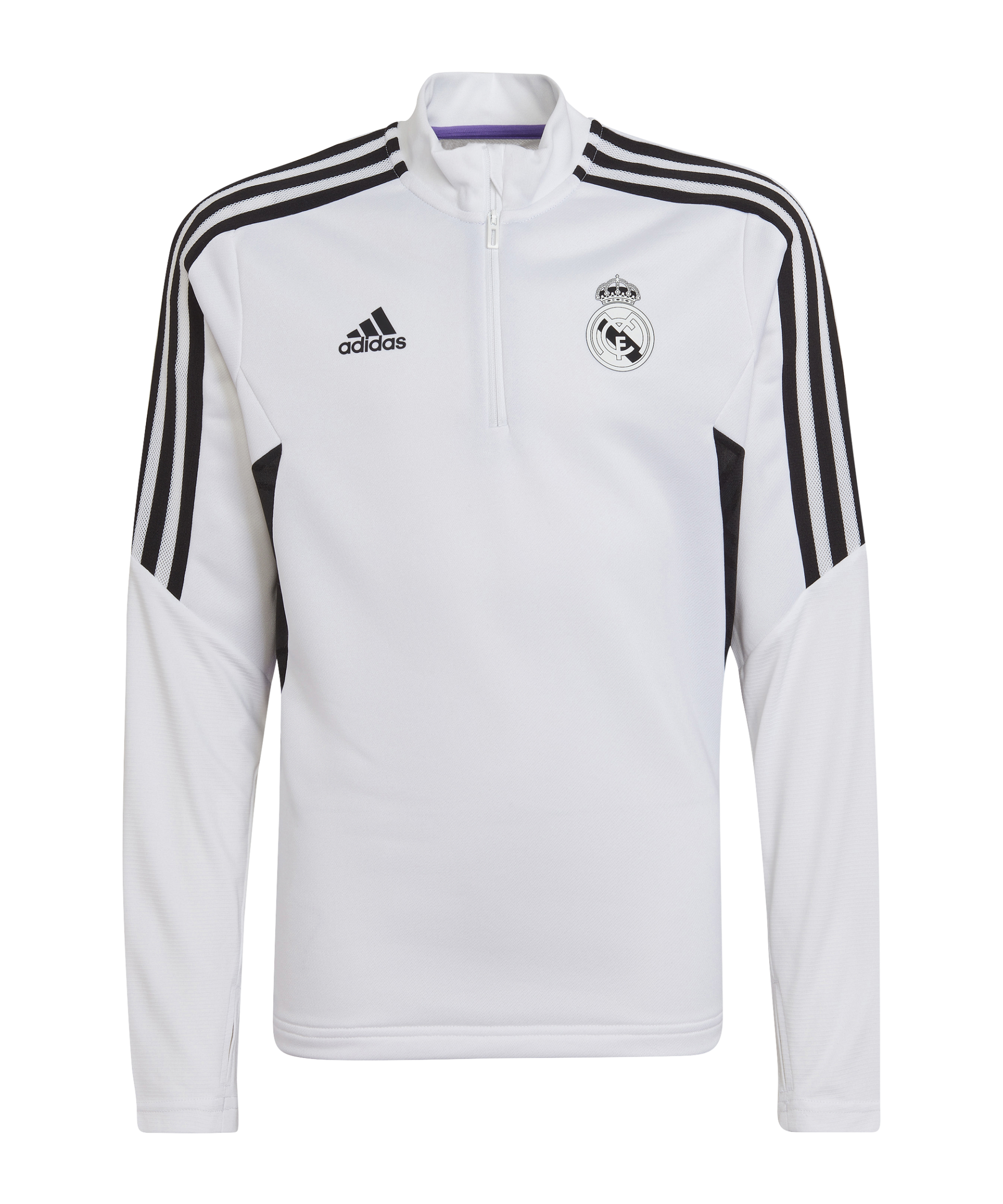 aanvaarden Ananiver eend adidas Real Madrid HalfZip Sweatshirt Kids - White