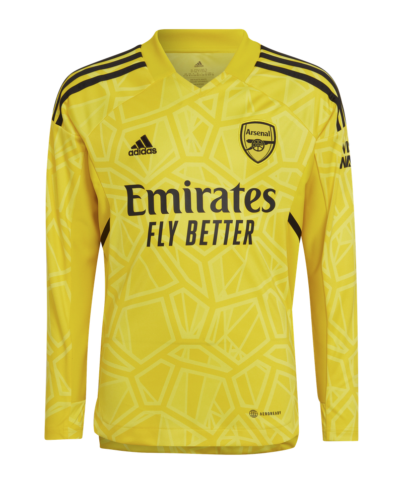 2022-2023 Arsenal Home Goalkeeper Shirt (Yellow) | lupon.gov.ph