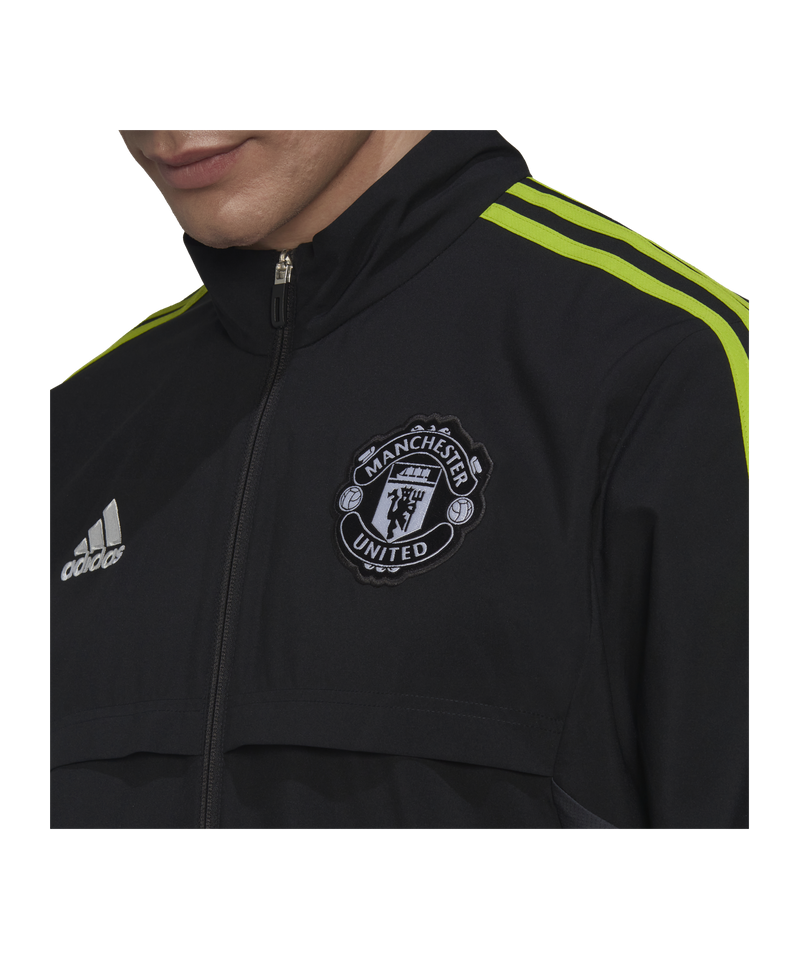 adidas Manchester United Prematch Jacket 2022/2023 Noir