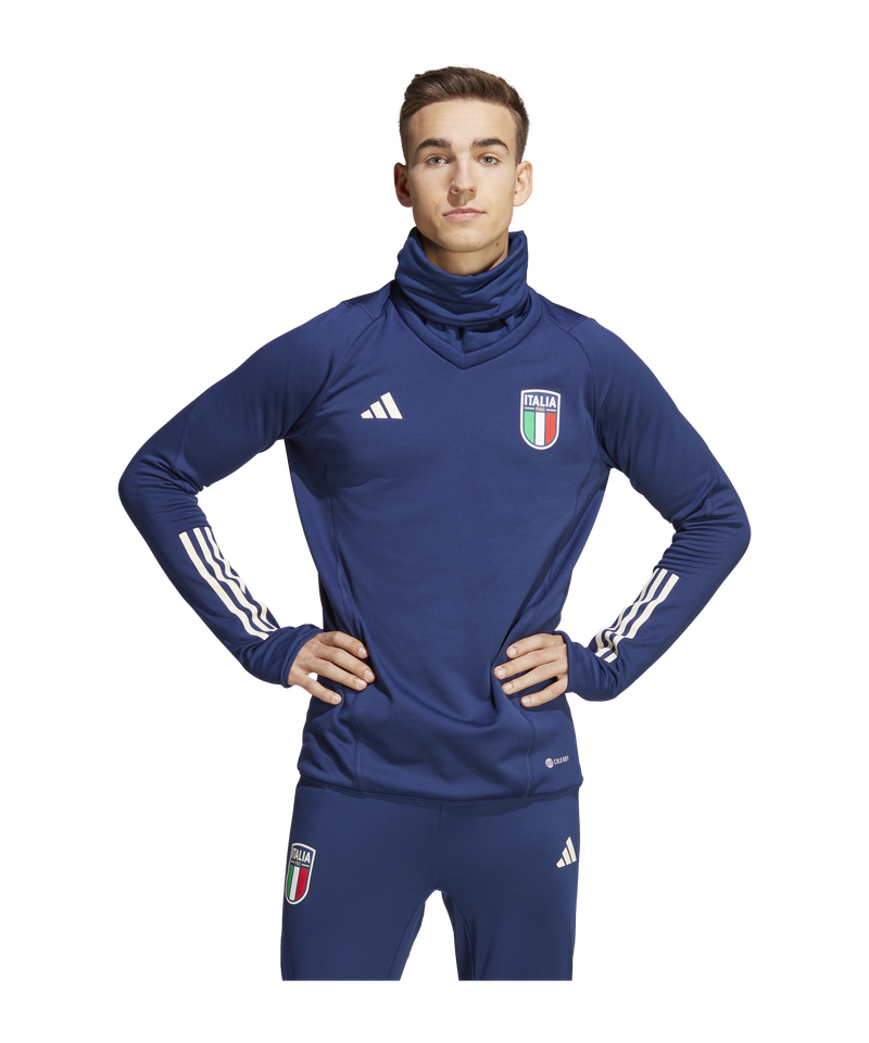 adidas Italy Pro Warmtop Bleu