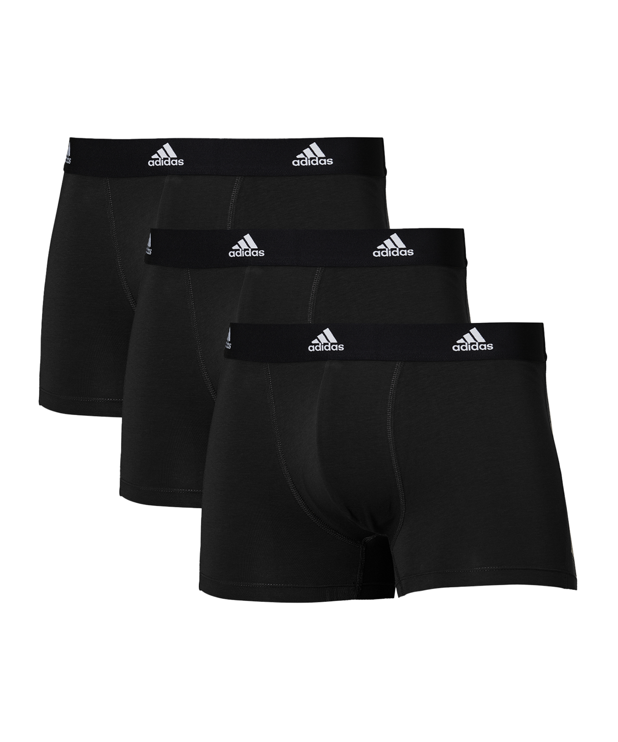 adidas Active Flex Cotton Trunk Boxershort 3 Pack - Črna
