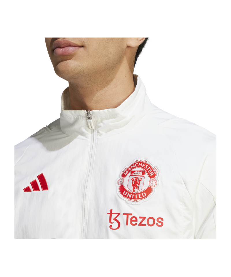 adidas Manchester United Prematch Jacket 2023/2024 - White