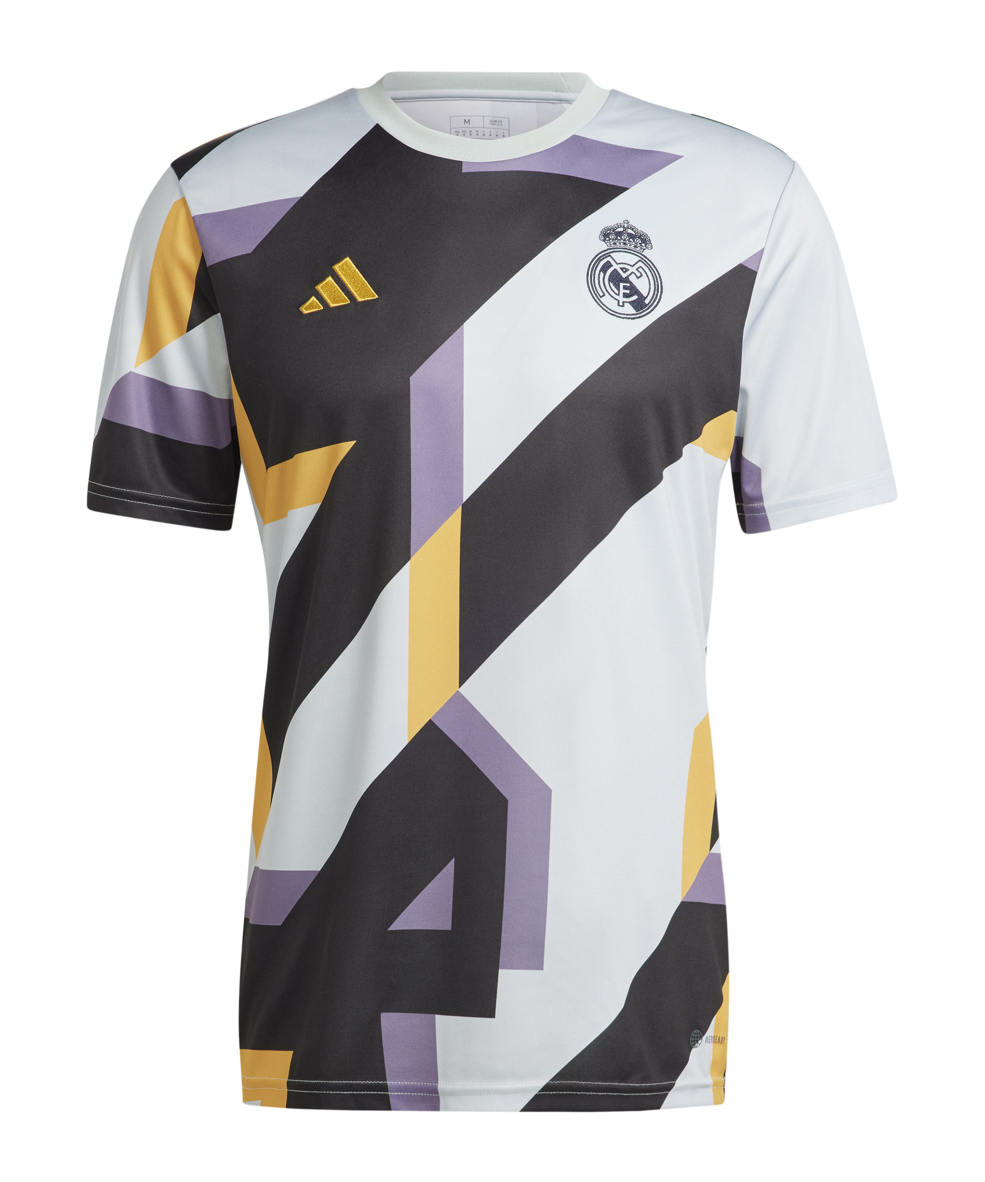 adidas Football Real Madrid printed pre-match t-shirt in black