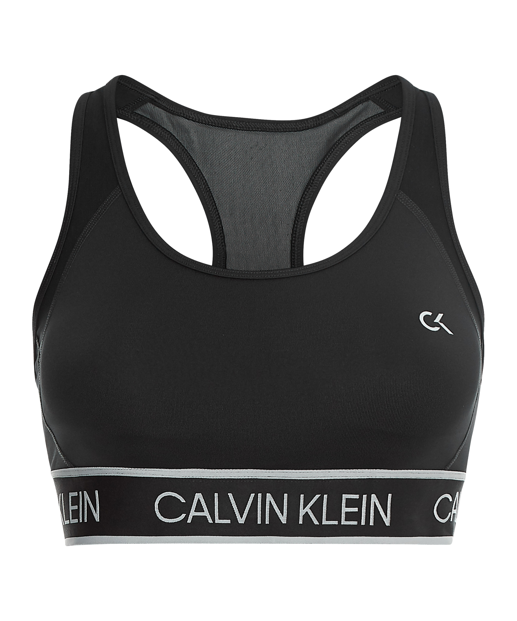 Calvin Klein Performance – Sport-BH in Schwarz mit Logo