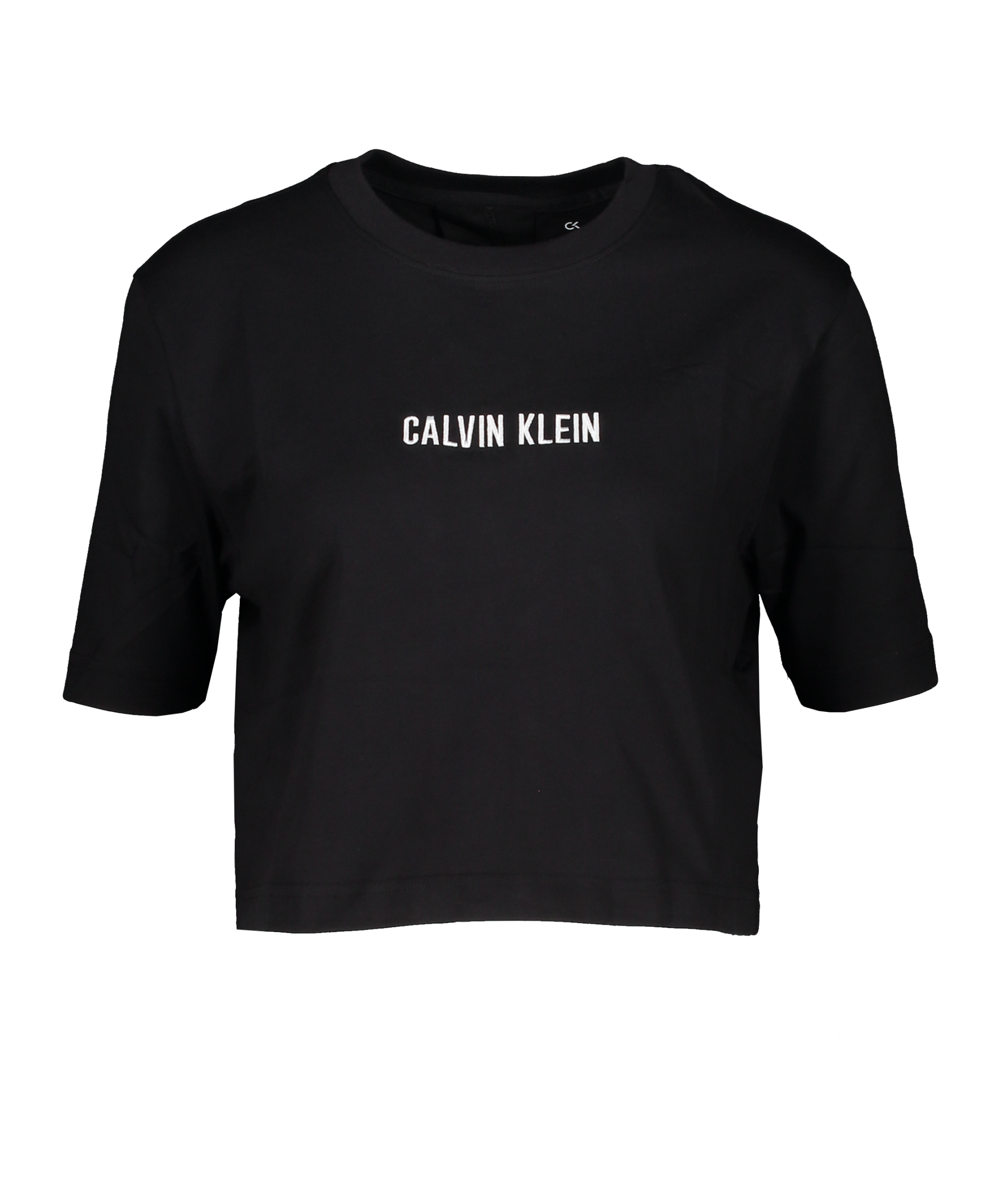 Calvin Klein Open Back Cropped T-Shirt Women - Black