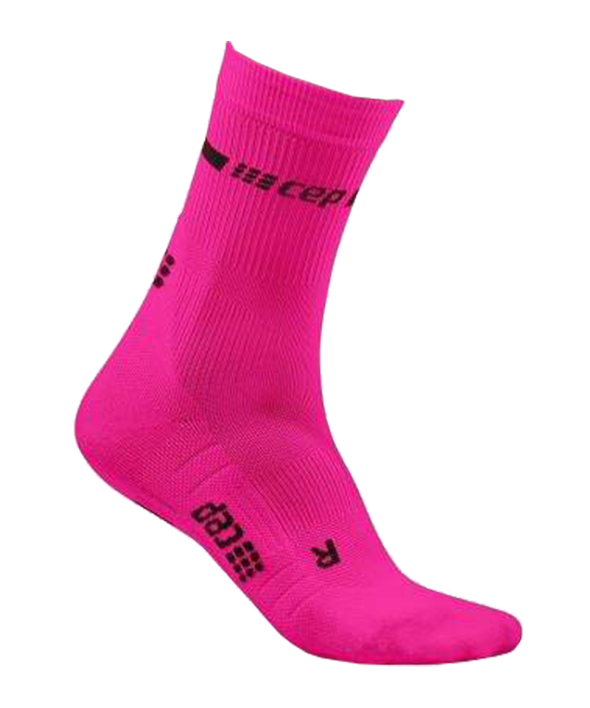 CEP Neon Mid-Cut Womens Running Socks 