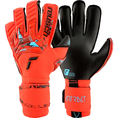 Reusch Attrakt Gold X Evolution Cut Electric Red