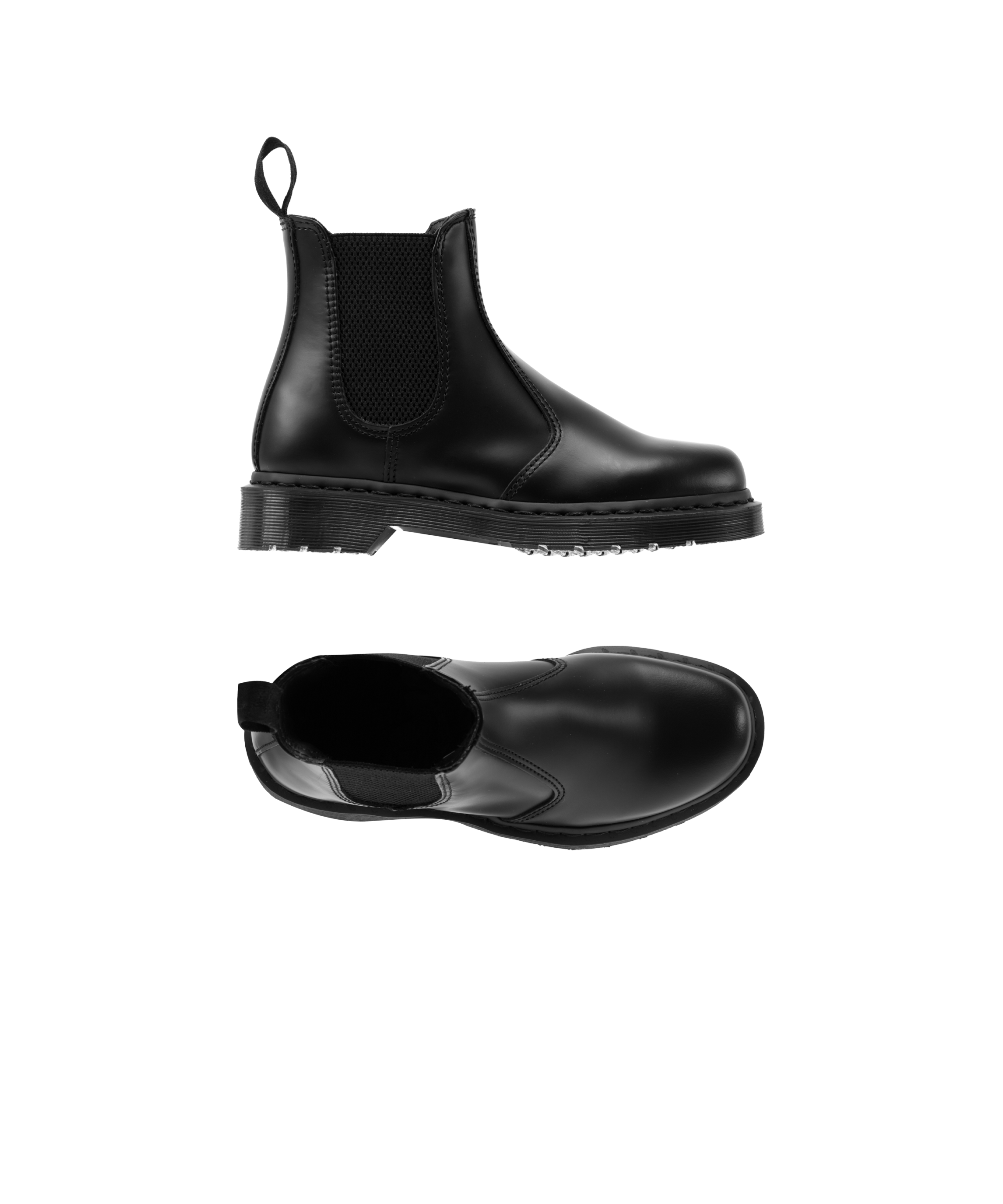 2976 Mono Smooth Leather Chelsea Boots in Black