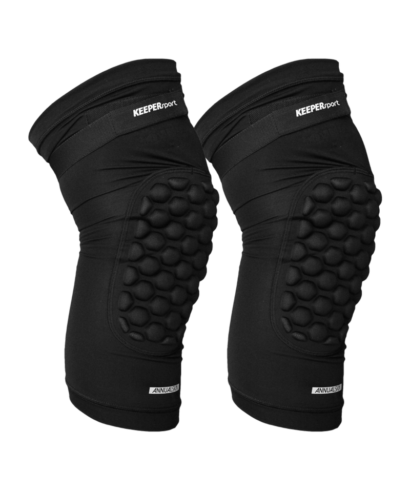 KEEPERsport Knee Guards PowerPadded Black