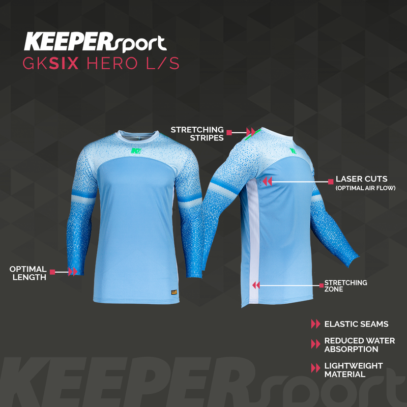 KEEPERsport GKSix Shirt Hero black/gold