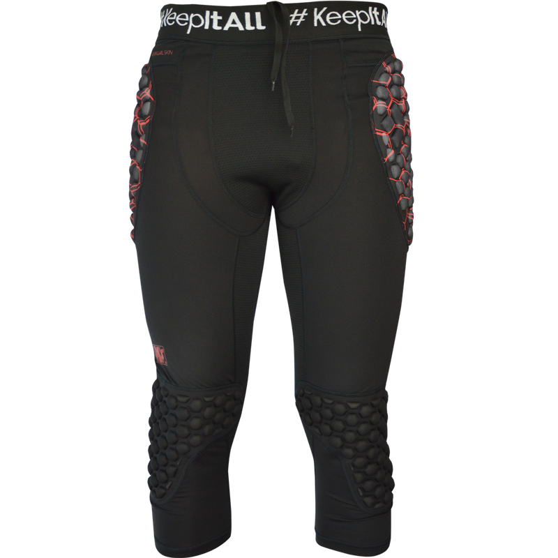 Pantalon Gardien De But KEEPERsport 3/4 Enfant - Rembourré, Noir, Polyester