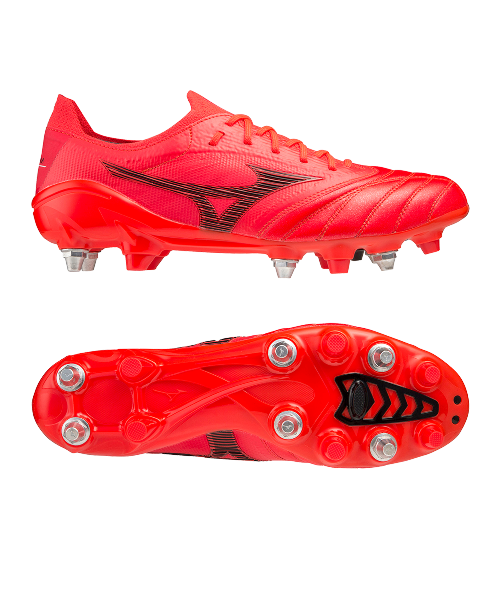 Red mizuno deals rugby boots