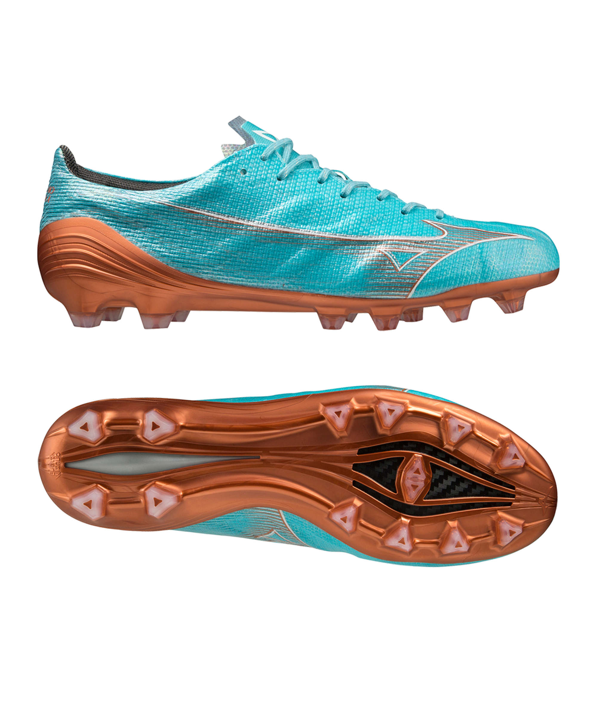 Mizuno Alpha Made in Japan FG Azure Blue Kupfer - Turquoise