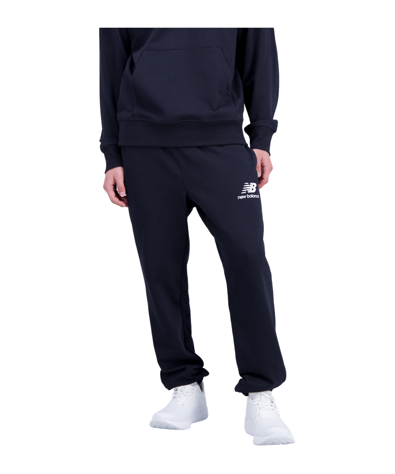 New Balance Essentials Logo Pants FBK Schwarz