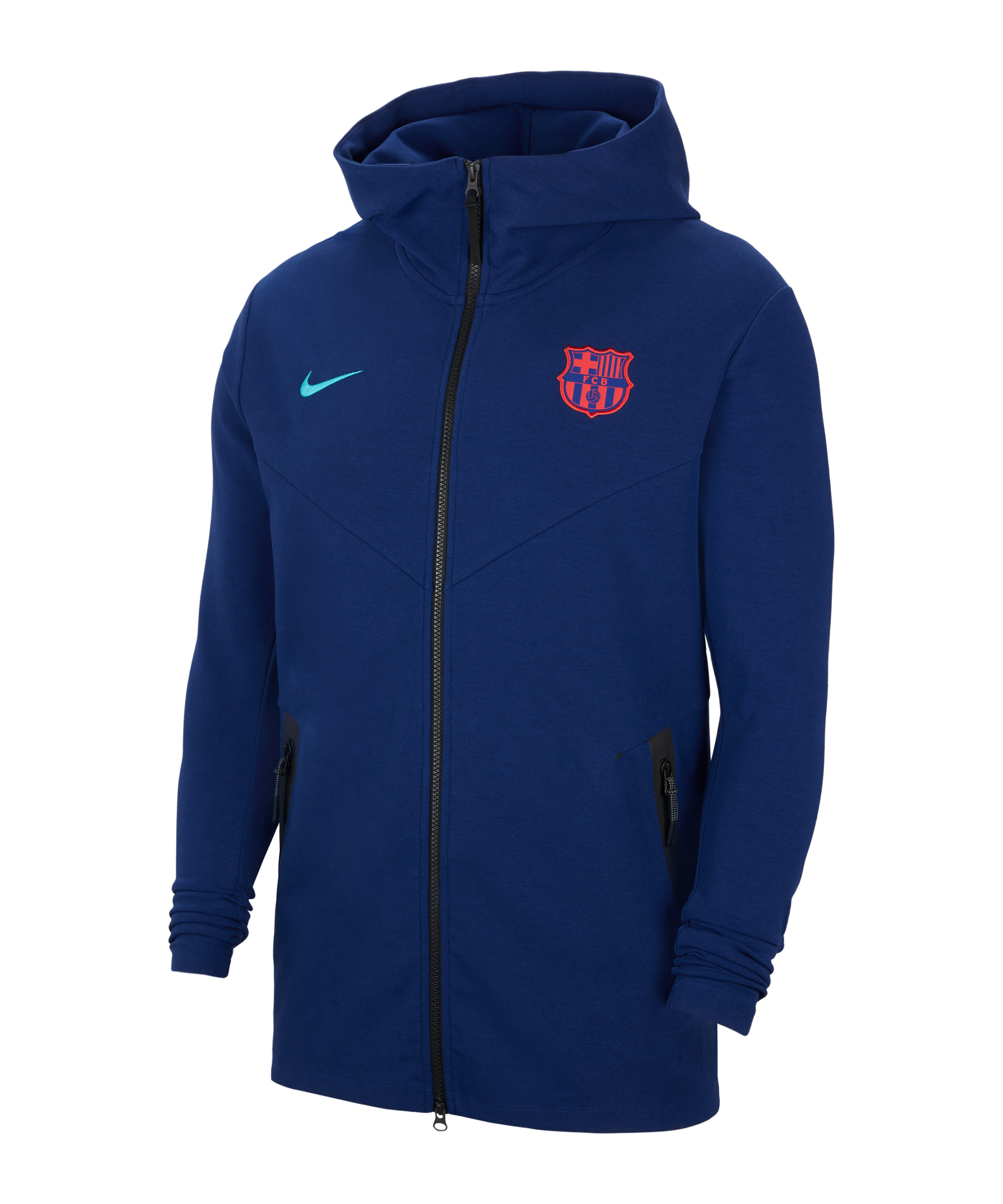 Nike FC Barcelona Tech Pack Zip Hoody - Blauw