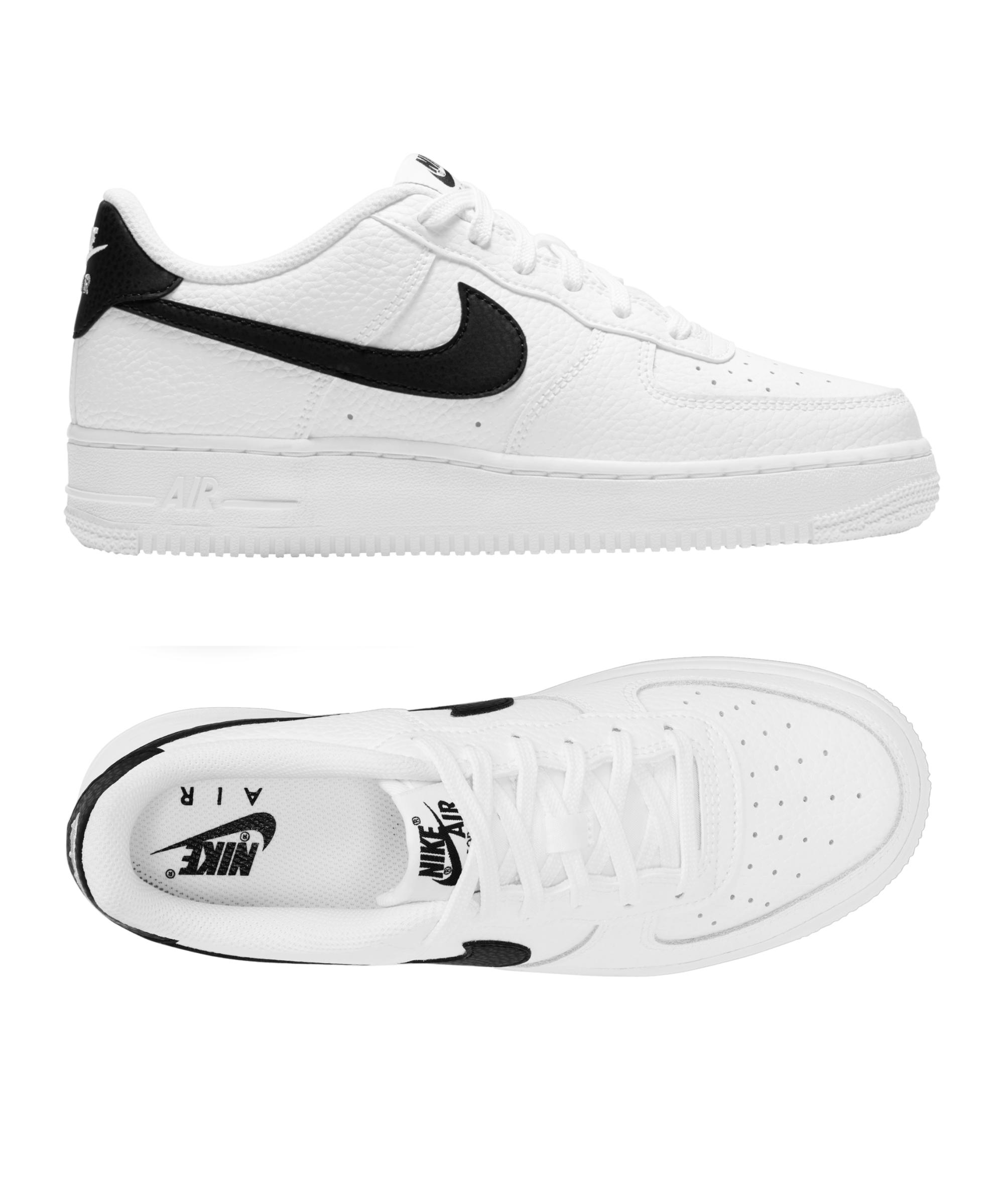  Nike Air Force 1 (Kids) Black/Black-Black