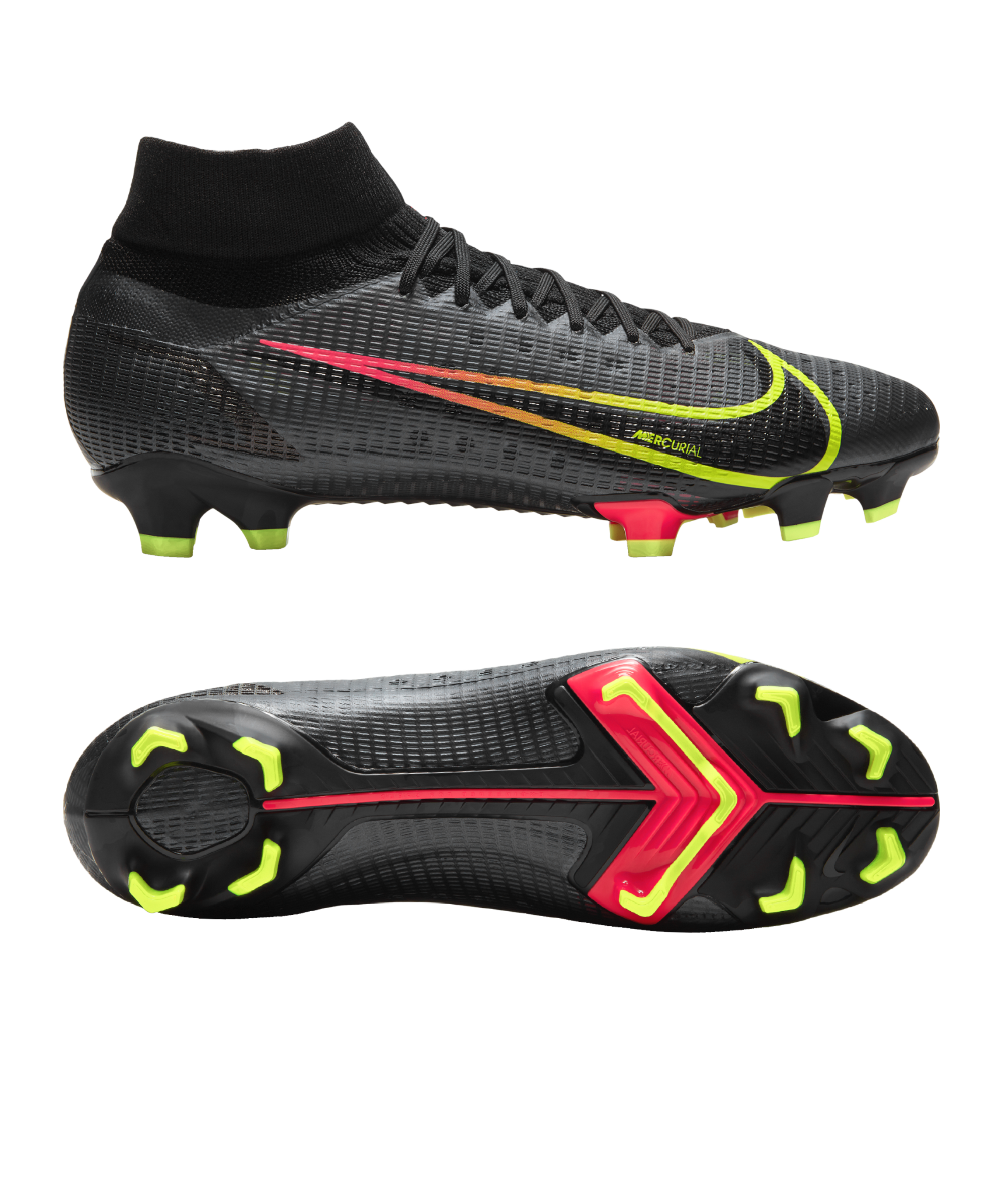 Nike Mercurial Superfly 8 Elite FG Cleats Laser Crimson Black