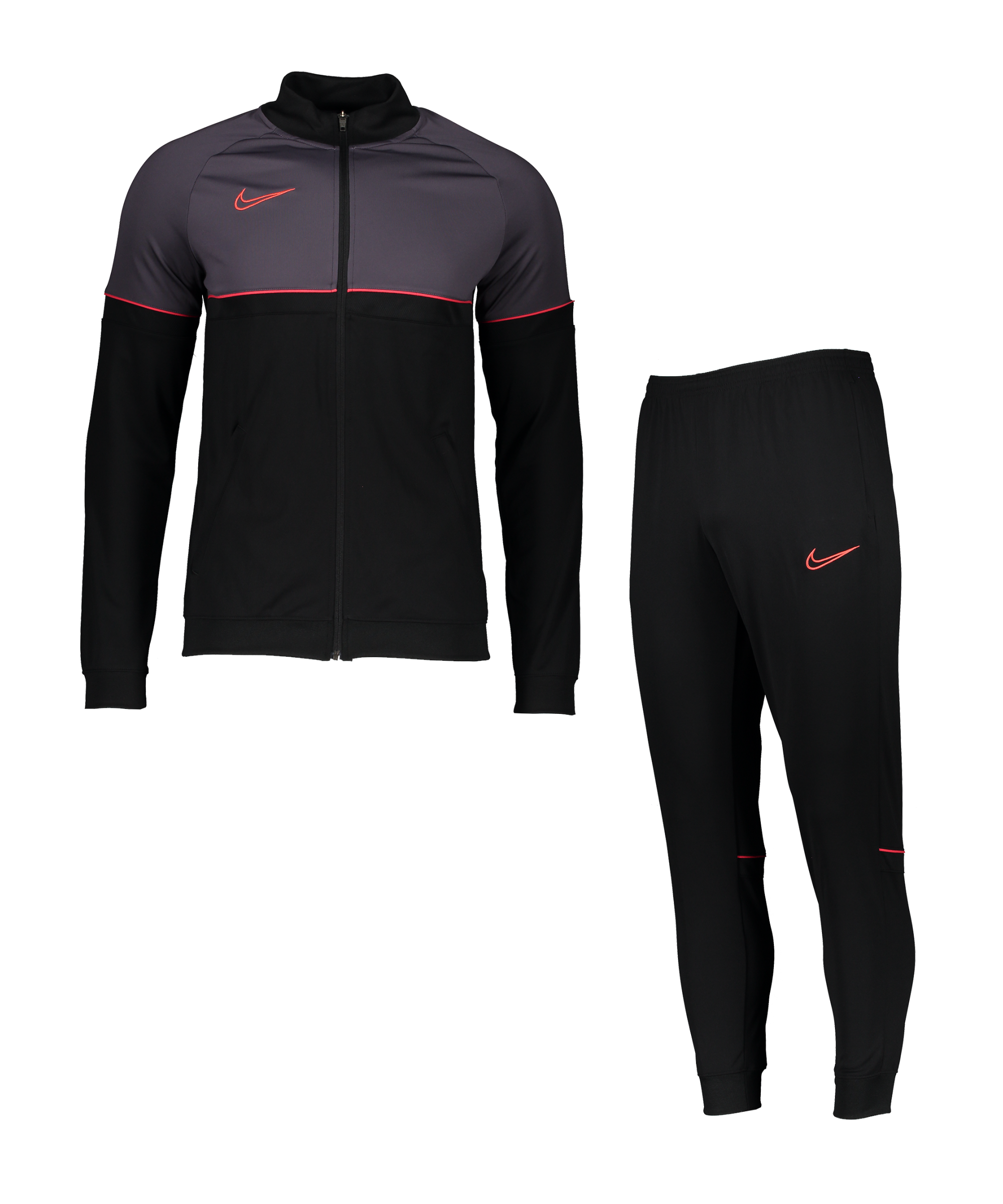 nike red and black tracksuit