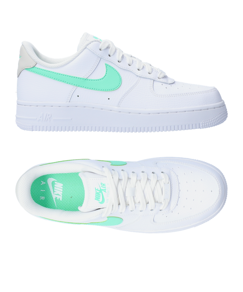 Nike air force wit groen hot sale